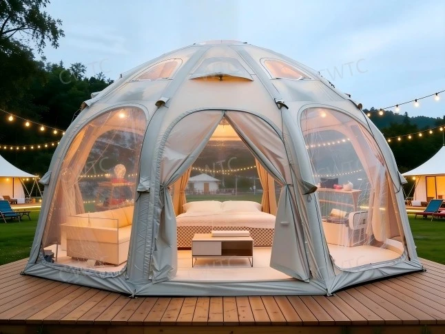 inflatable glamping tent-dome style-exterior.